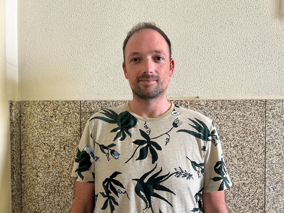 O estudante de galego de Alemania Jens Schlenguel.