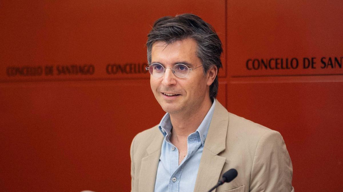 Borja Verea, líder del Partido Popular de Santiago.