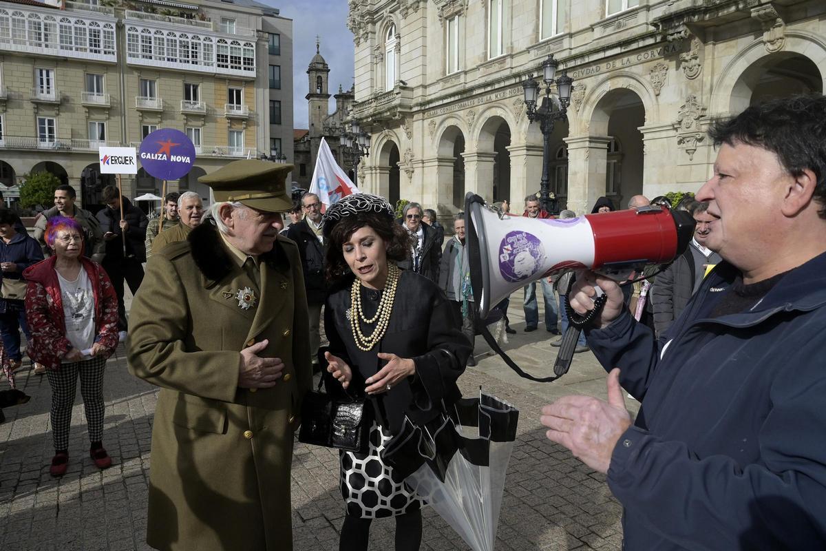 Manifestación memorialista en A Coruña