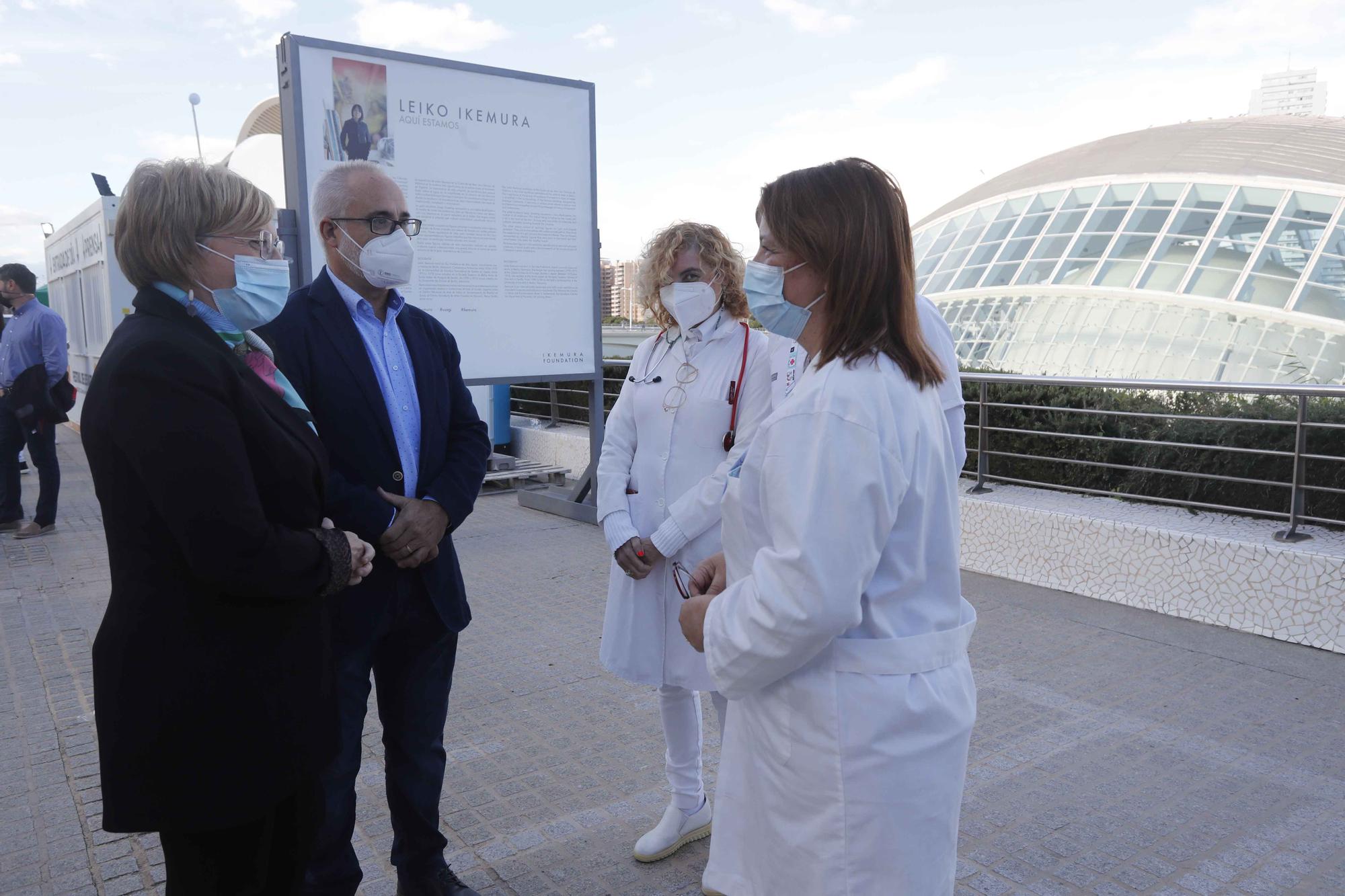 Punto de vacunación en el Festival de les Arts