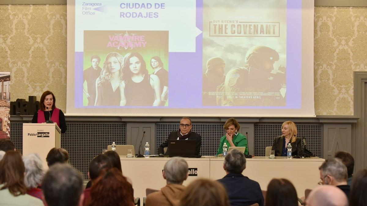 La Zaragoza Film Office ha presentado este viernes en el Museo Pablo Gargallo su página web.