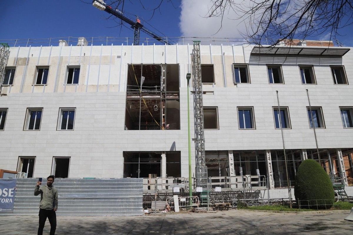 Obras en el antiguo edificio de los juzgados.