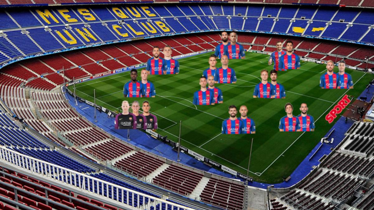 El FC Barcelona 2016-17 cuenta con una plantilla completa y compensada en todas las líneas