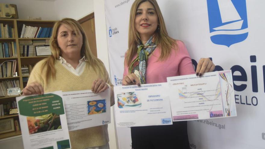 Ribeira activa talleres de patchwork, autocuidado de la imagen y musicoterapia y jornadas de salud