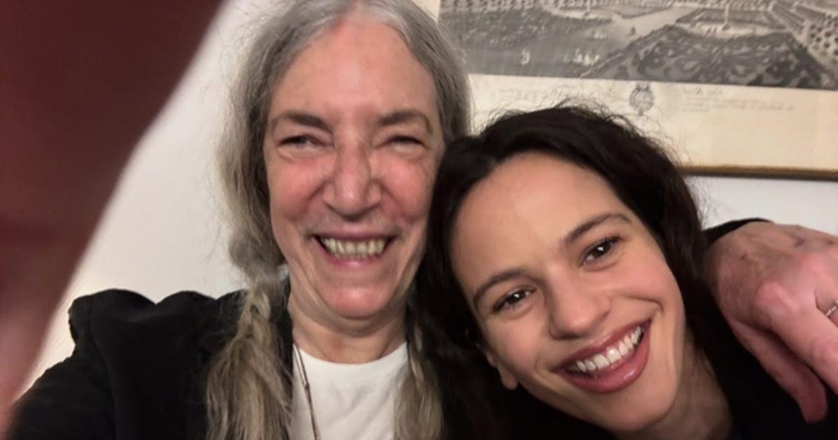 Patti Smith con Rosalía en Madrid, el pasado octubre.