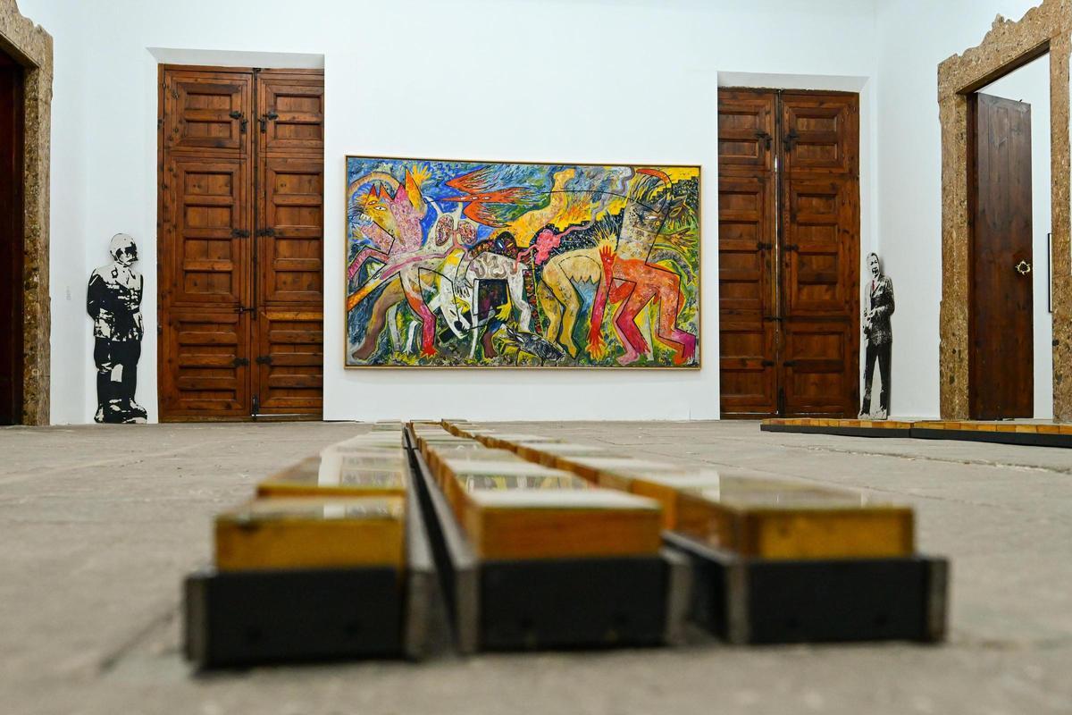 Blick in den ersten Ausstellungsraum von "La jove plàstica".