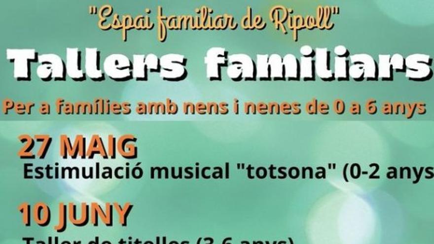 Tallers familiars. Estimulació musical totsona