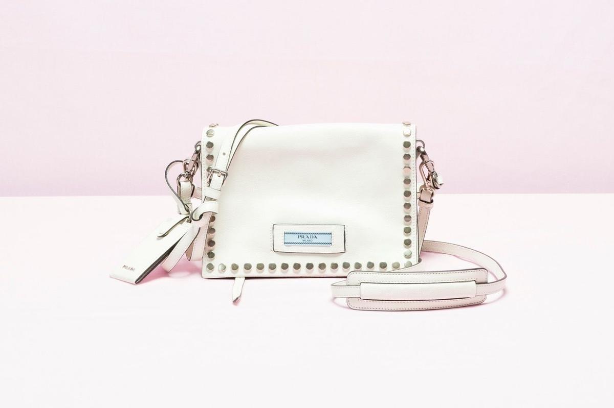 Prada Etiquette, bolso blanco