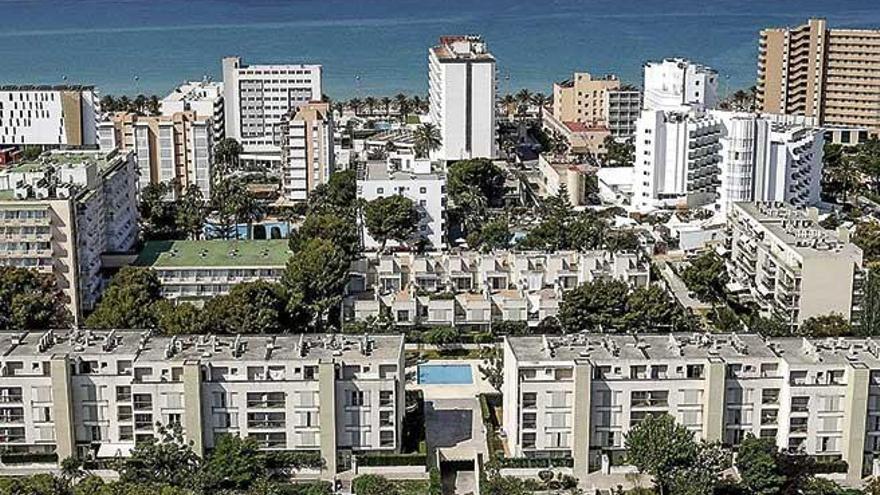 PanorÃ¡mica de los establecimientos de la Platja de Palma.