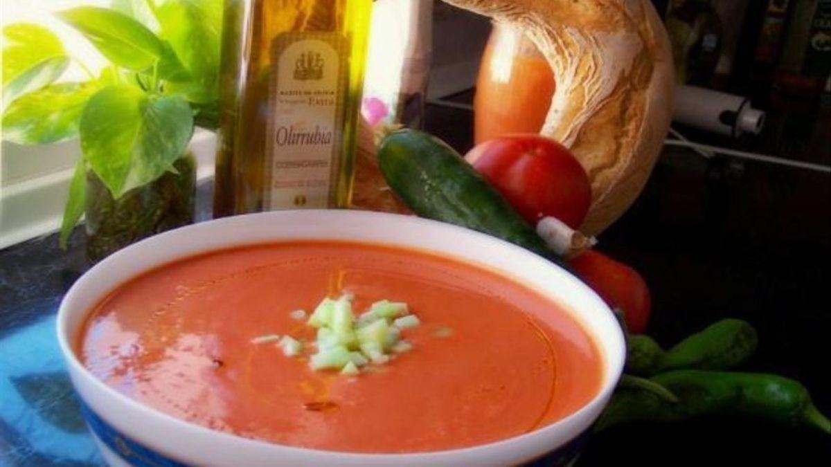 Un gazpacho a punto.