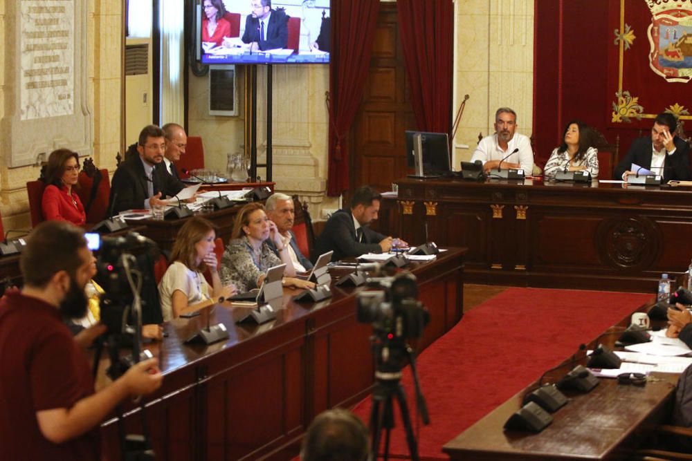 Tensa comisión de investigación de Urbanismo en el Ayuntamiento de Málaga