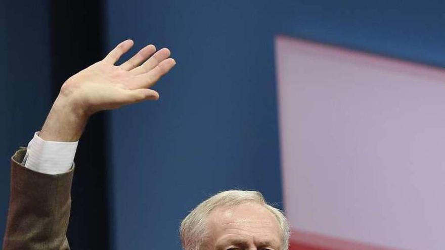 Corbyn, durante el congreso laborista celebrado en Brighton. // Efe