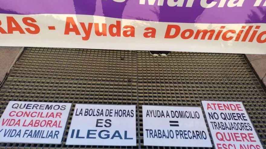 Inspección de Trabajo reprende a la concesionaria de la ayuda a domicilio de Murcia