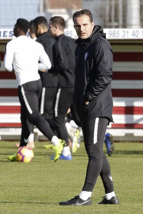 Entrenamiento del Sporting de Gijón