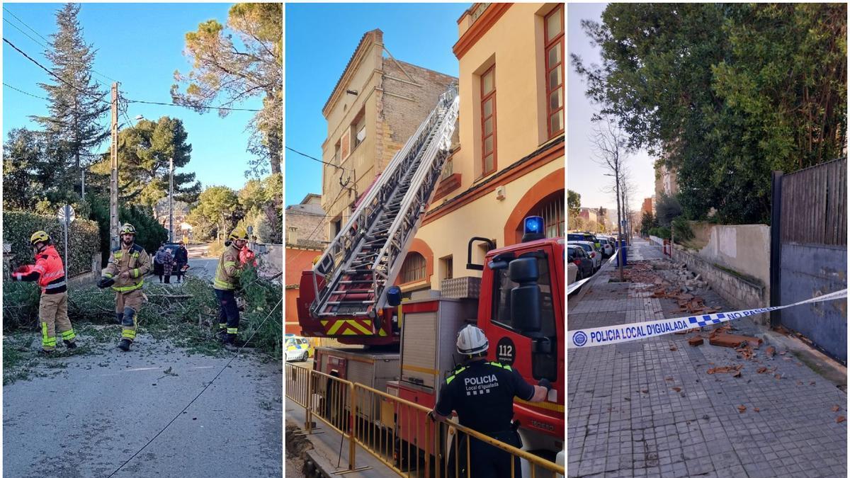 El pas del temporal per la Catalunya central, en imatges