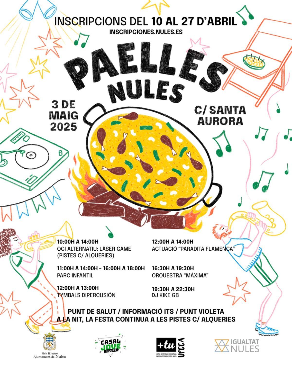 Programación de la Fiesta de las Paellas de Nules.