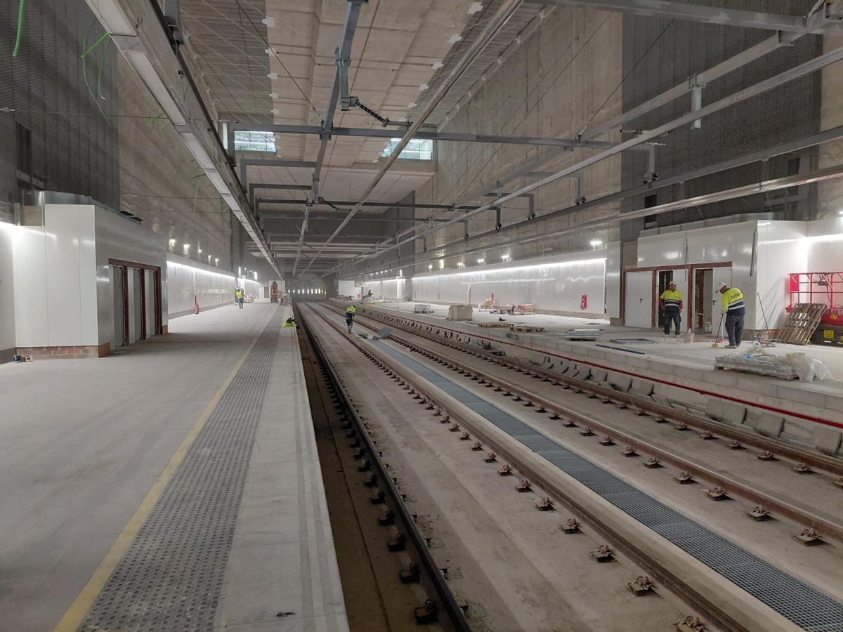 Así están las obras del acceso ferroviario de Rodalies al aeropuerto de Barcelona-El Prat