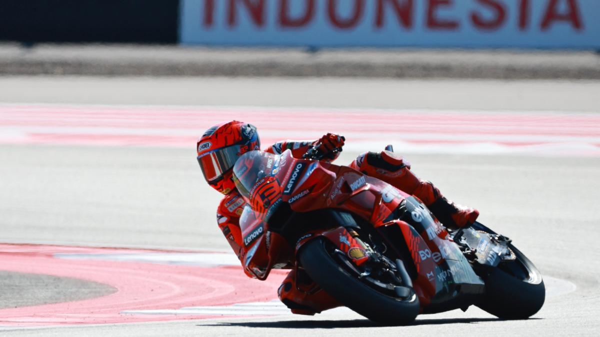 Marc Márquez, durante el GP de Indonesia