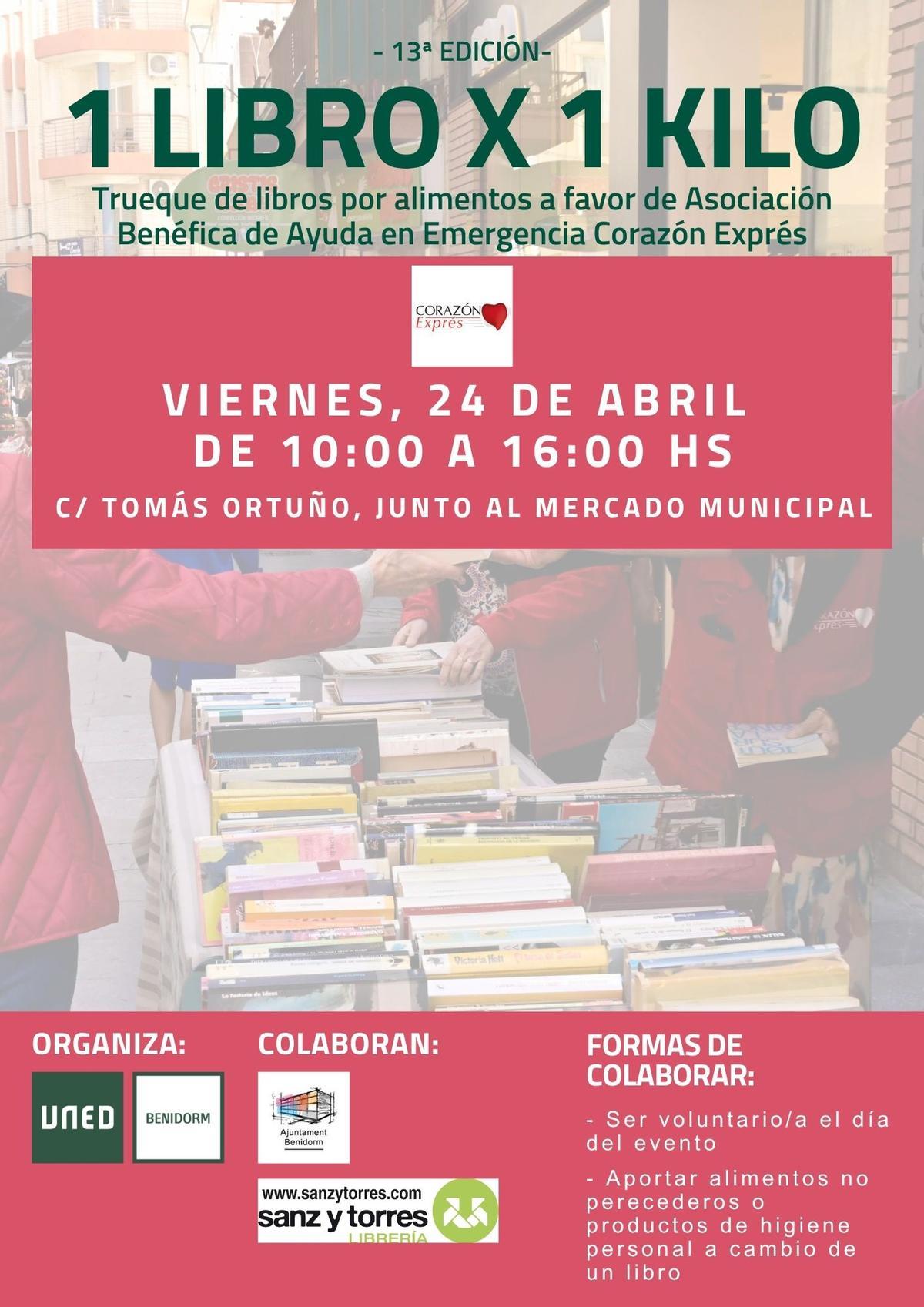 El cartel de la campaña solidaria de la UNED de Dénia