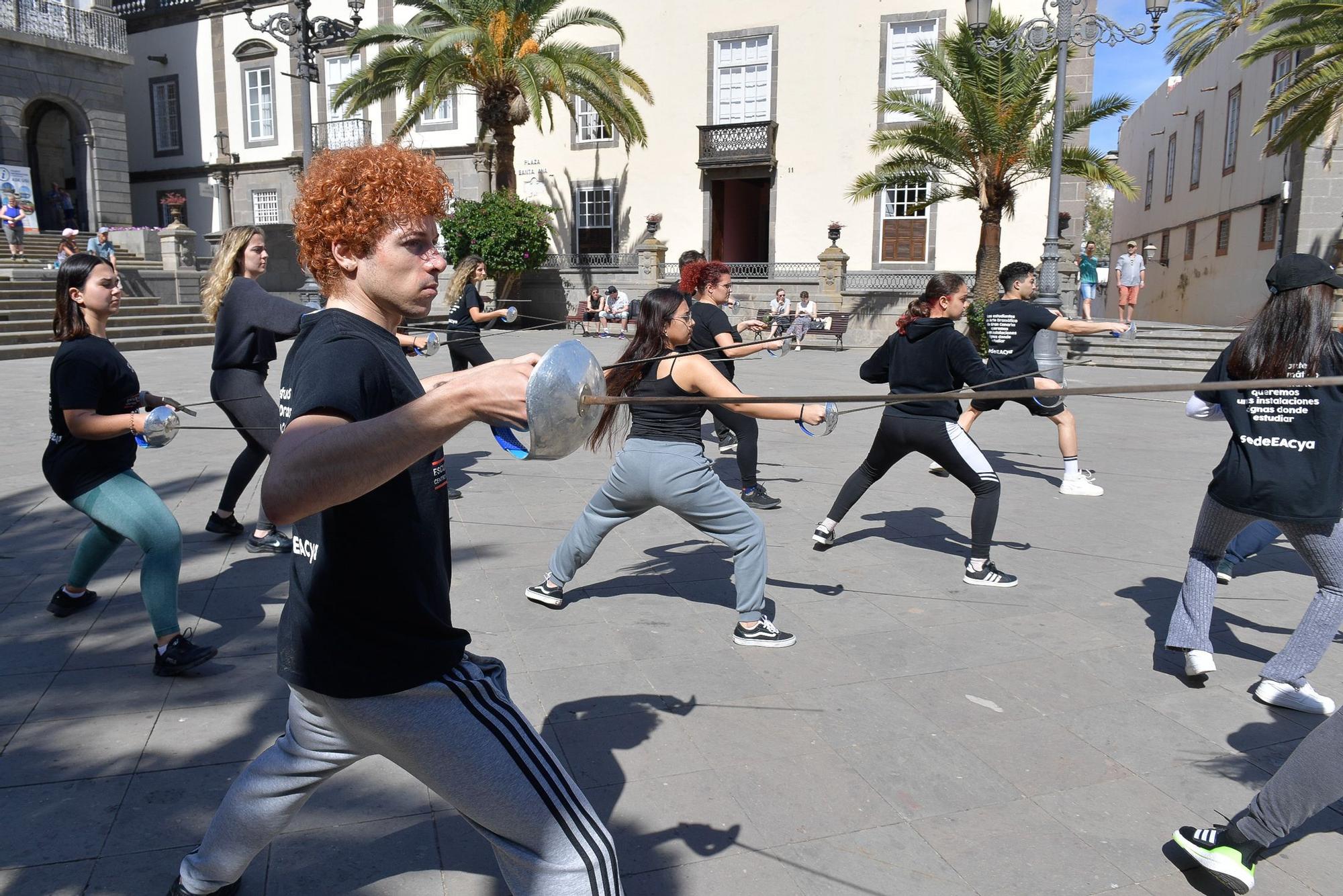 Nueva protesta de la Escuela de Actores de Canarias