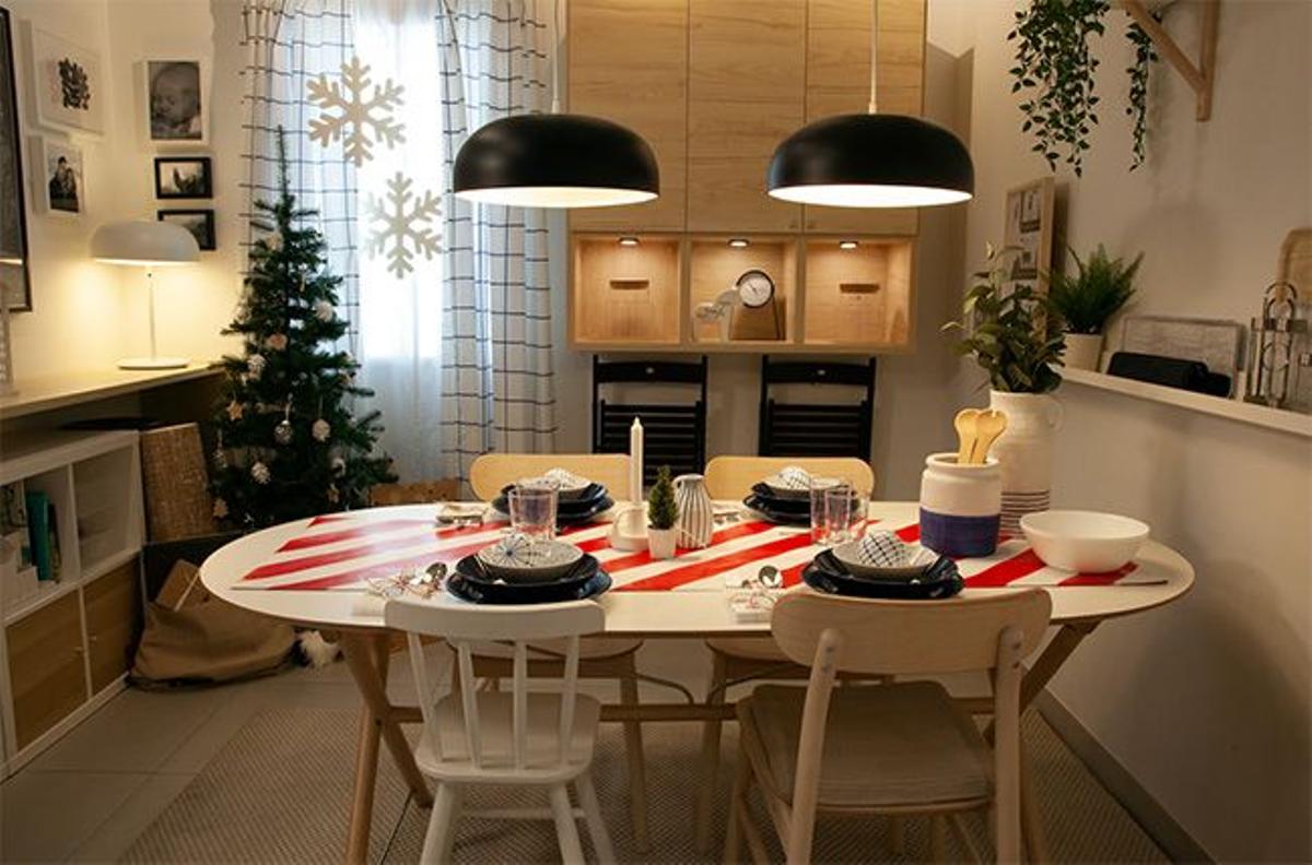 Mesa de Navidad de estilo moderno de Ikea