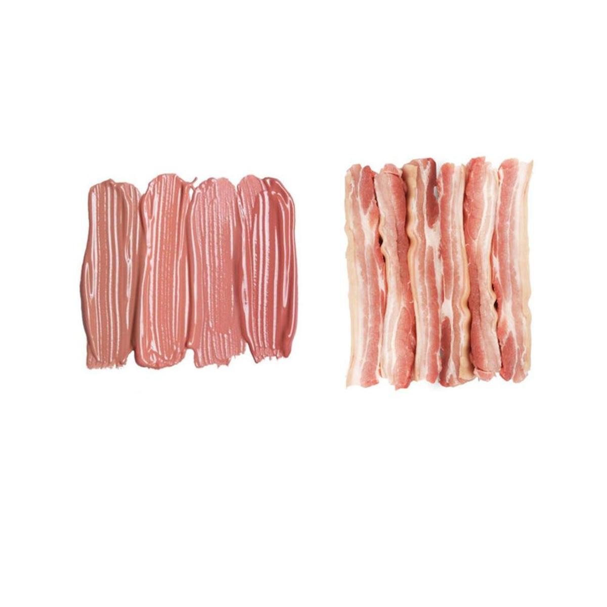 Maquillaje de Kim y Kylie y bacon