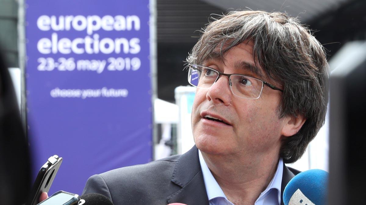 Elecciones 26-M. Puigdemont quiere ser eurodiptado para que se oiga la voz "plural y directa" del 1-0 "sin intermediarios"