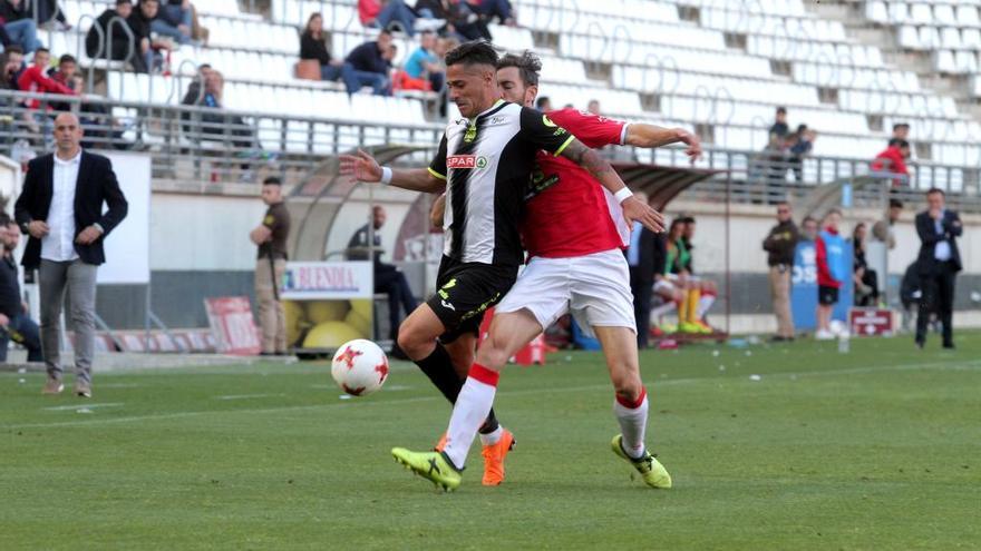 Imagen del último derbi disputado entre Real Murcia y Cartagena en Nueva Condomina