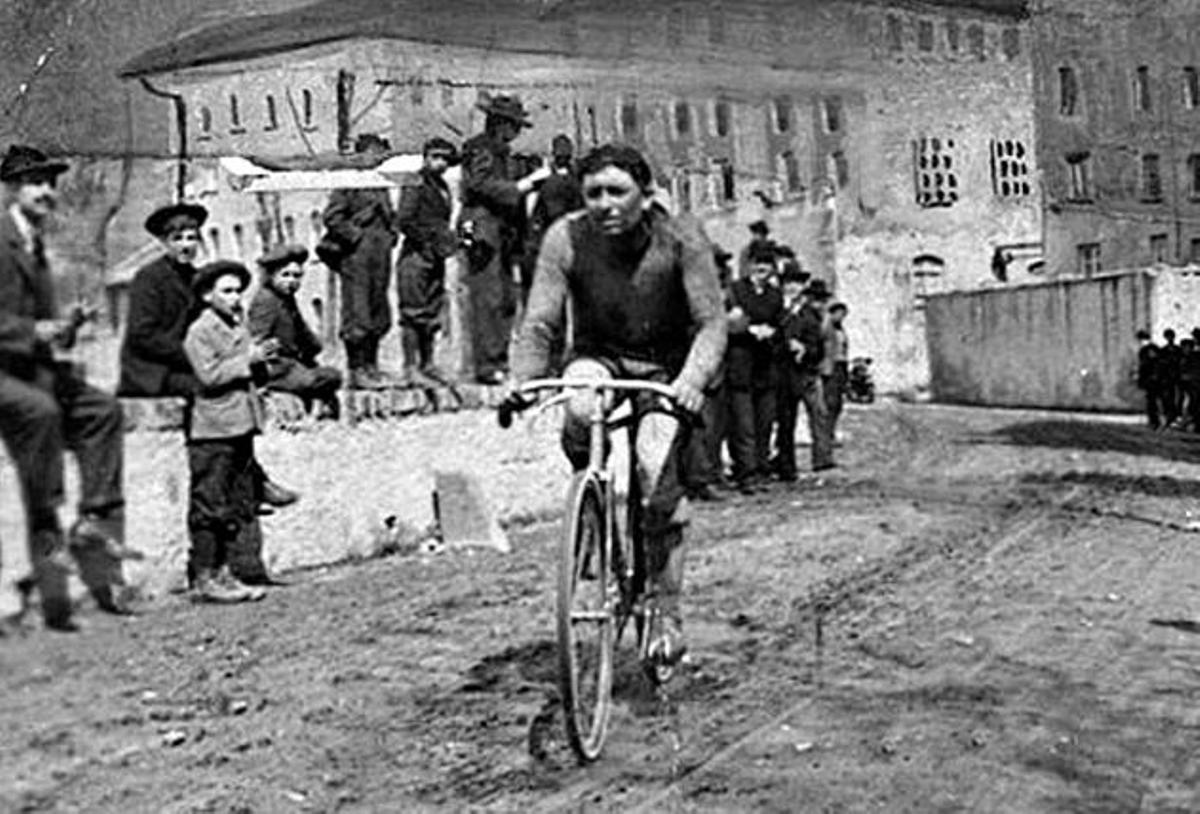 Giovanni Gerbi, durante un Giro di Lombardia