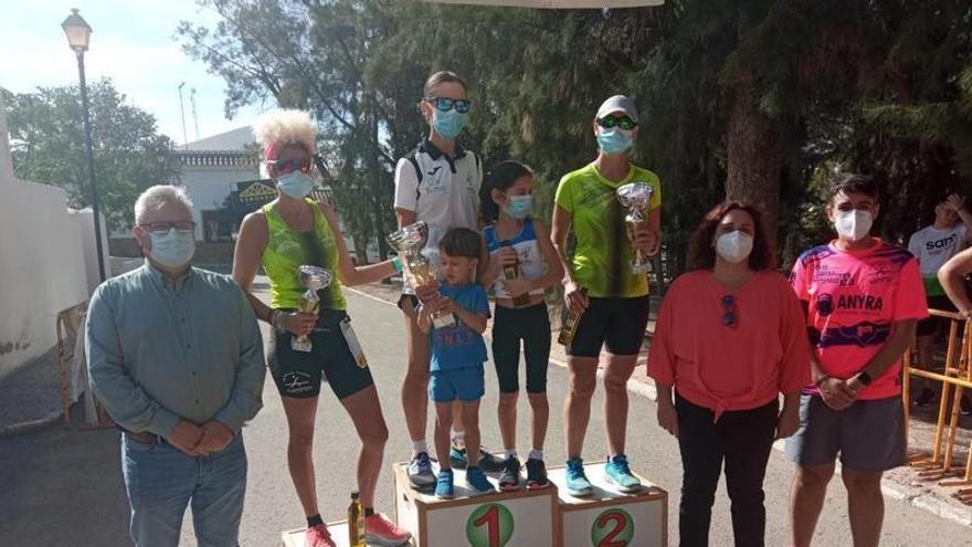 Podio femenino de la 23ª Subida a Cordobilla.