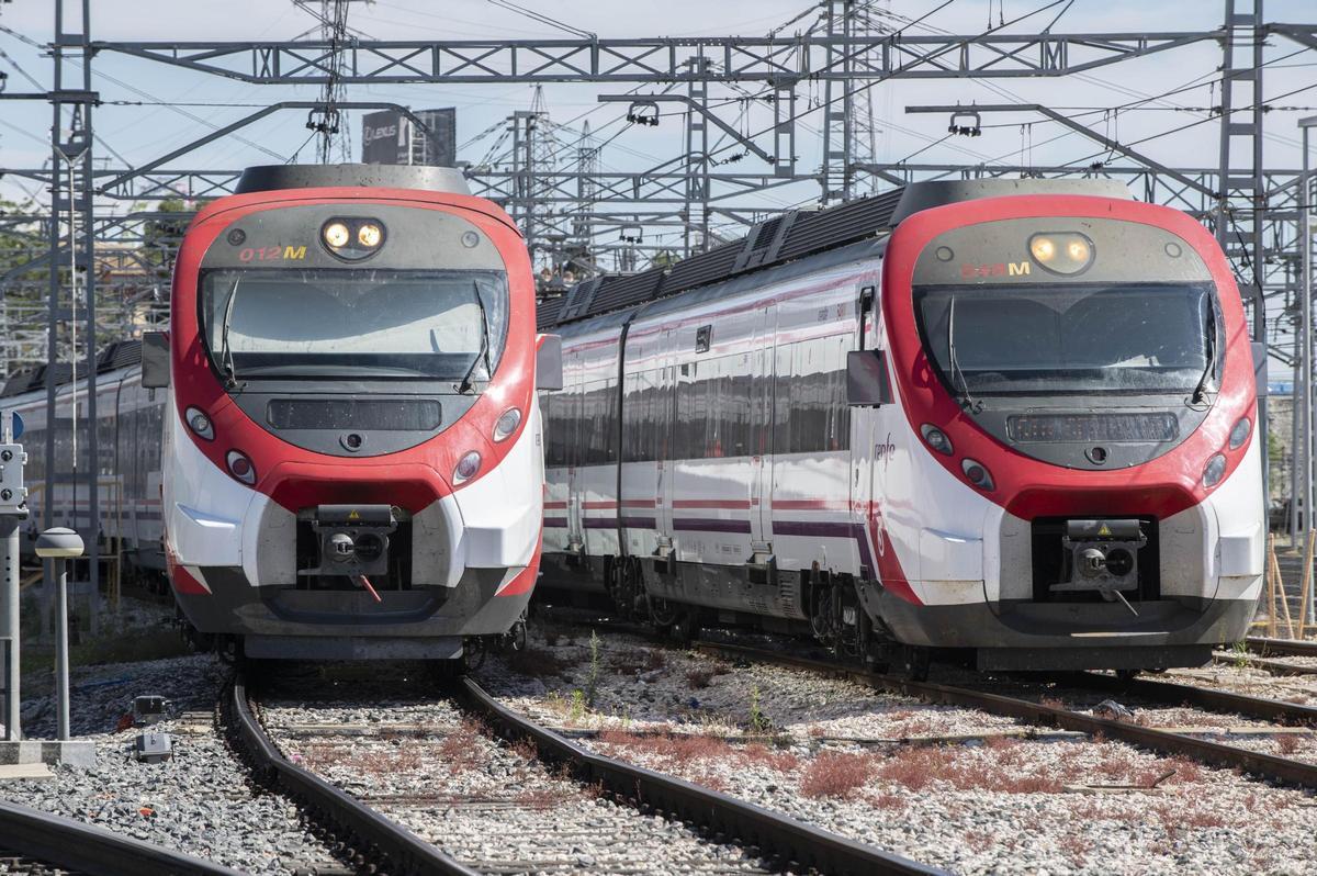 Los nuevos trenes Civia de la Serie 465 que va a incorporar Renfe a las líneas de Cercanías de Gandia, Xàtiva y Castelló.
