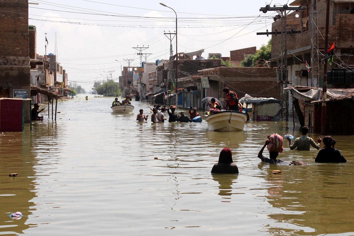 La ciudad de Khairpur Nathan Shah en Pakistán.