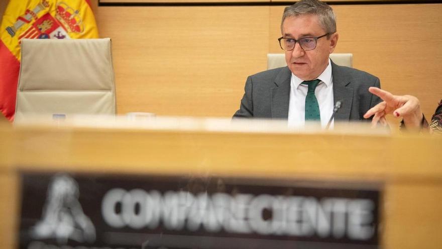 Rovira, en su reciente comparecencia en el Congreso en la comisión de la dana / INFORMACIÓN