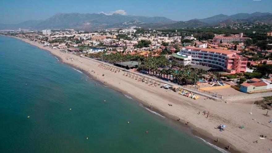 Parte del litoral de Marbella.