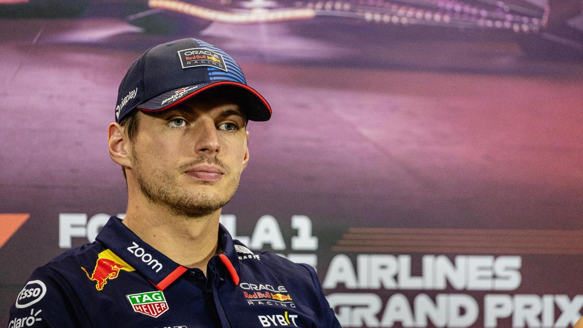 Max Verstappen, durante la rueda de prensa en Marina Bay