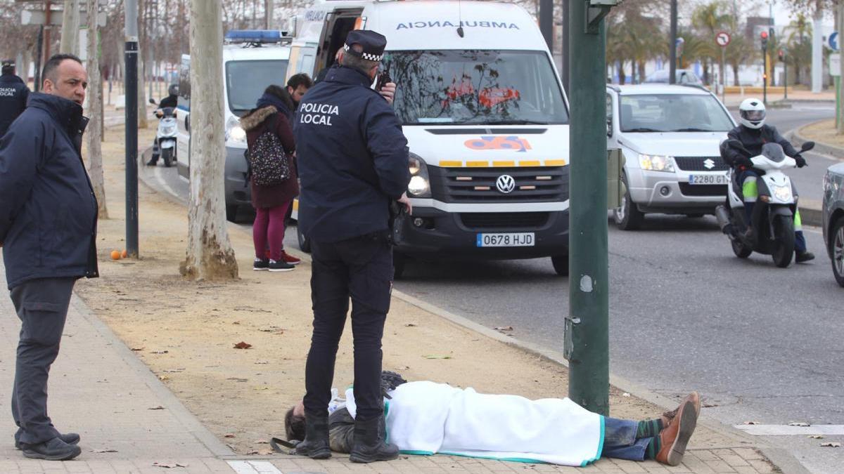 Dos heridos en un accidente de moto junto a El Arenal