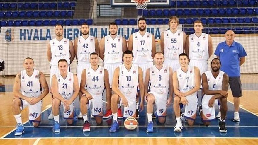 Plantilla del Mornar Bar de Montenegro, rival mañana del Unicaja en la tercera jornada de la Eurocup.