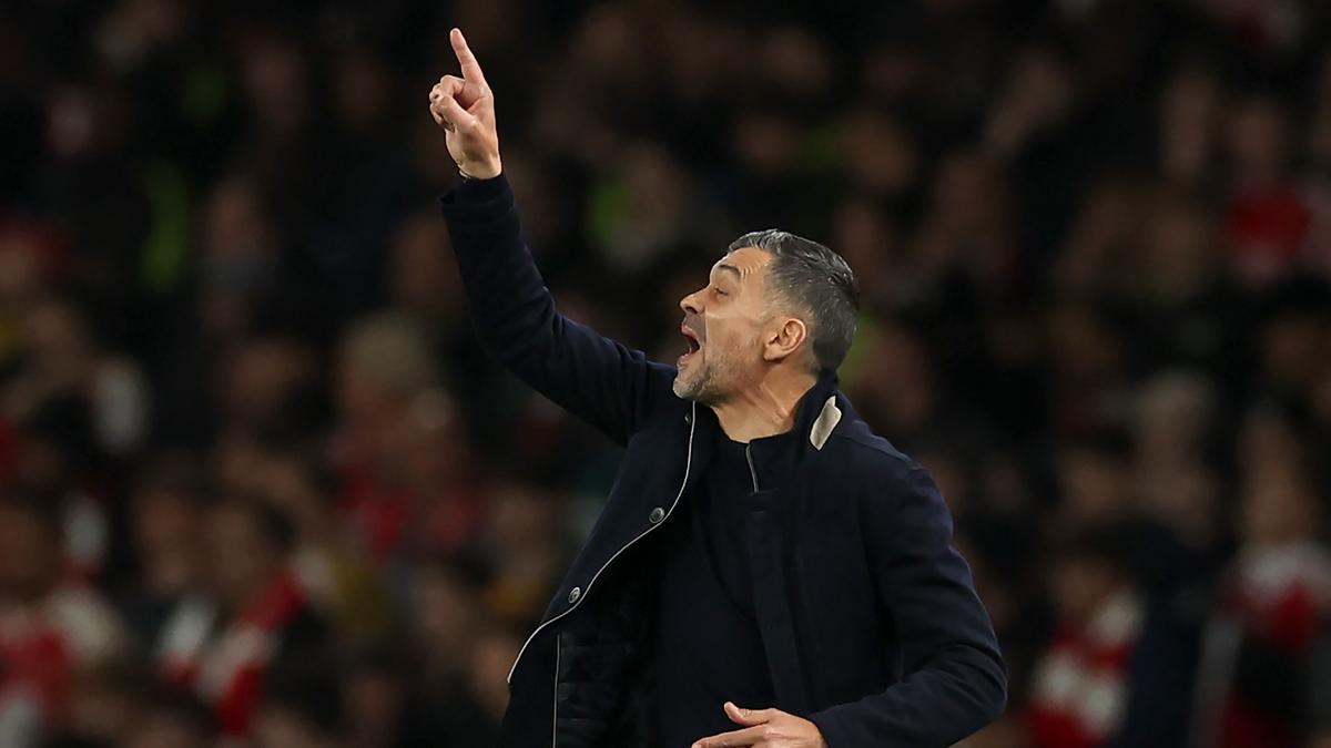 Sérgio Conceição, en Londres durante el Arsenal-Porto de la Liga de Campeones.