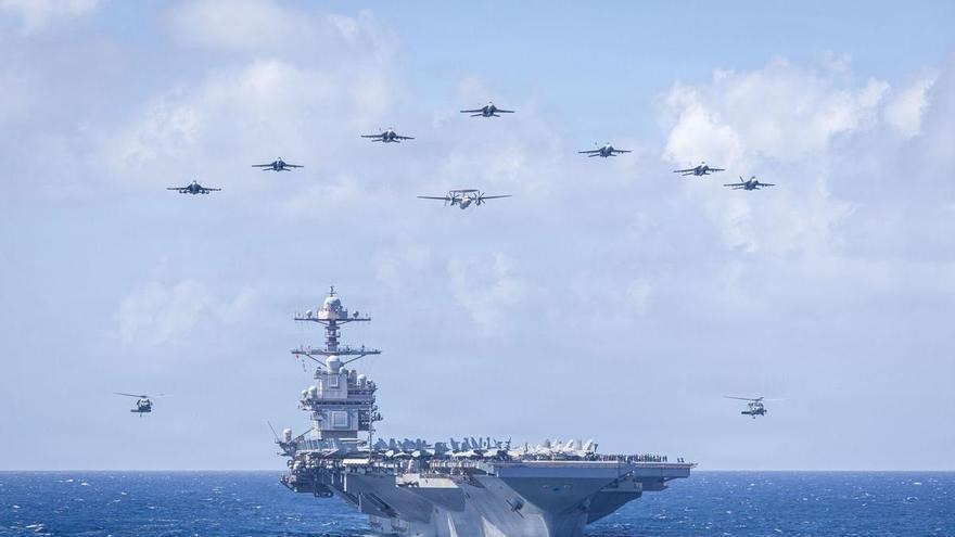 El mayor despliegue militar de EEUU desde la guerra de Irak aguarda la orden de Trump de atacar Irán