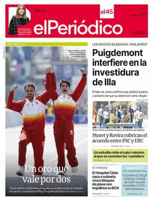 La portada de EL PERIÓDICO del 8 de agosto de 2024