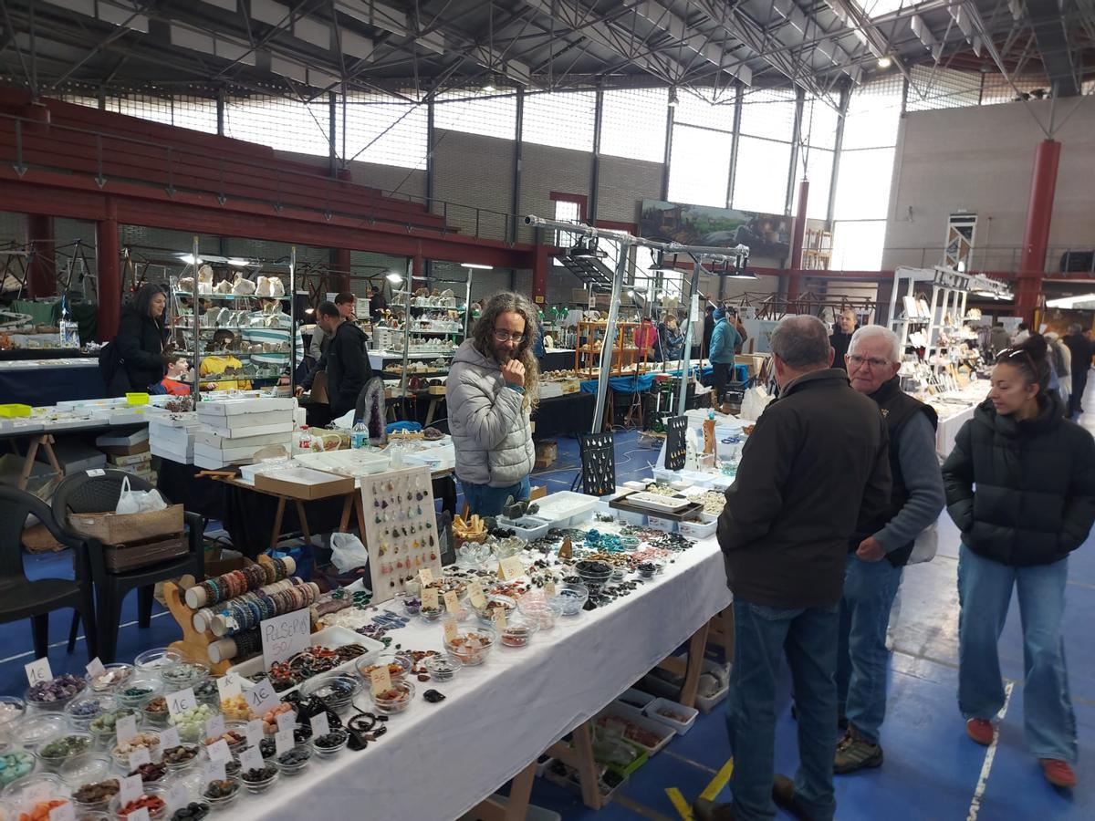 En imágenes: Éxito de la primera feria de fósiles, meteoritos y minerales de Vegadeo