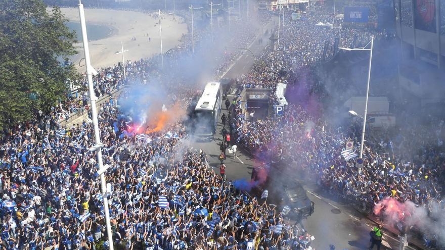 El espíritu de A Coruña, en llamas