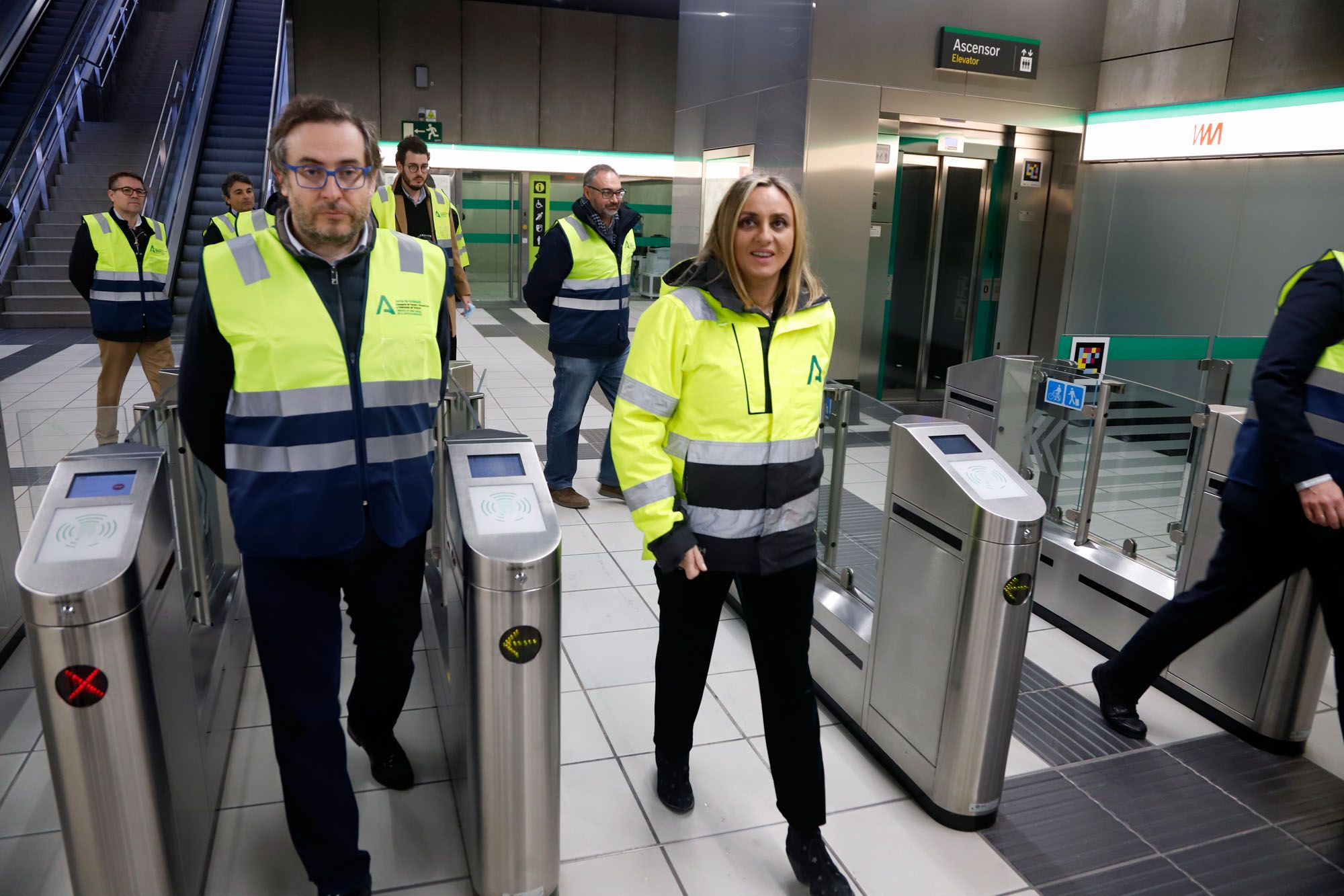 Pruebas de seguridad del metro de Málaga