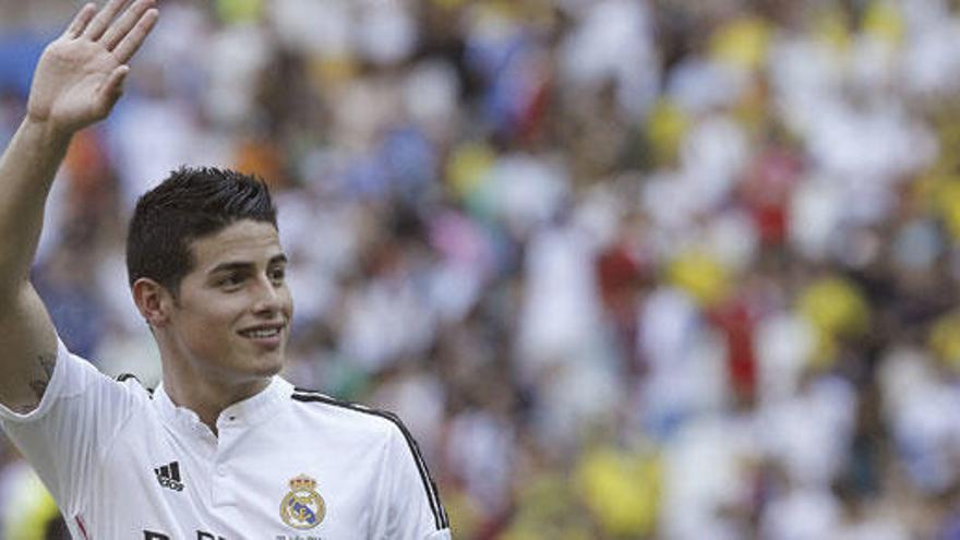 El jugador colombiano James Rodríguez