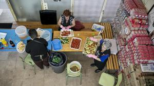 Imagen del comedor solidario Gregal, en el barrio del Besòs de Barcelona.