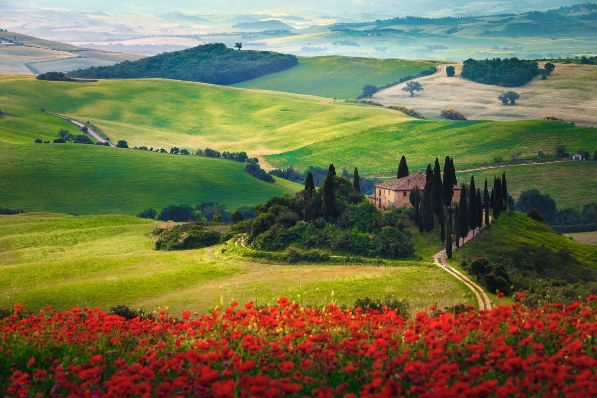 La Toscana es una región perfecta para visitar en primavera.