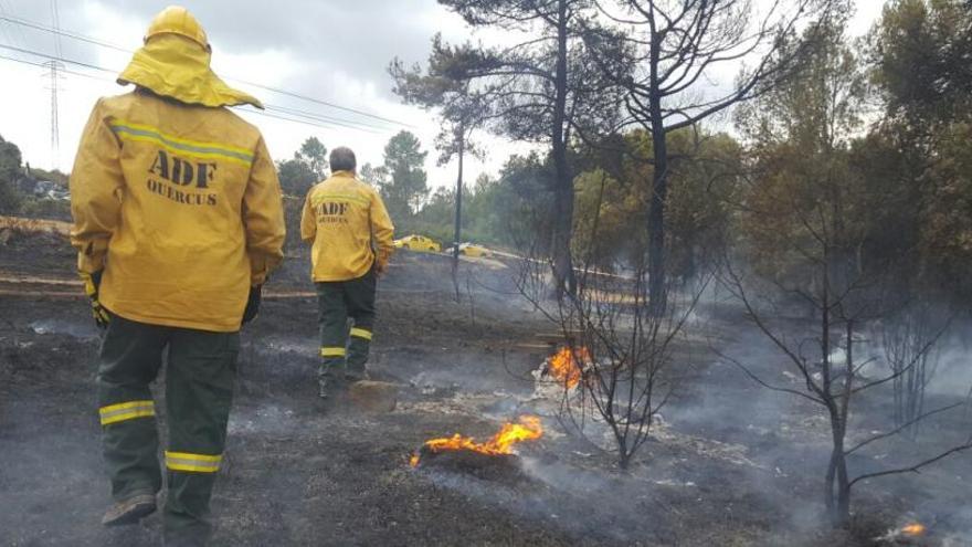 ADF treballant en un foc l&#039;estiu passat.