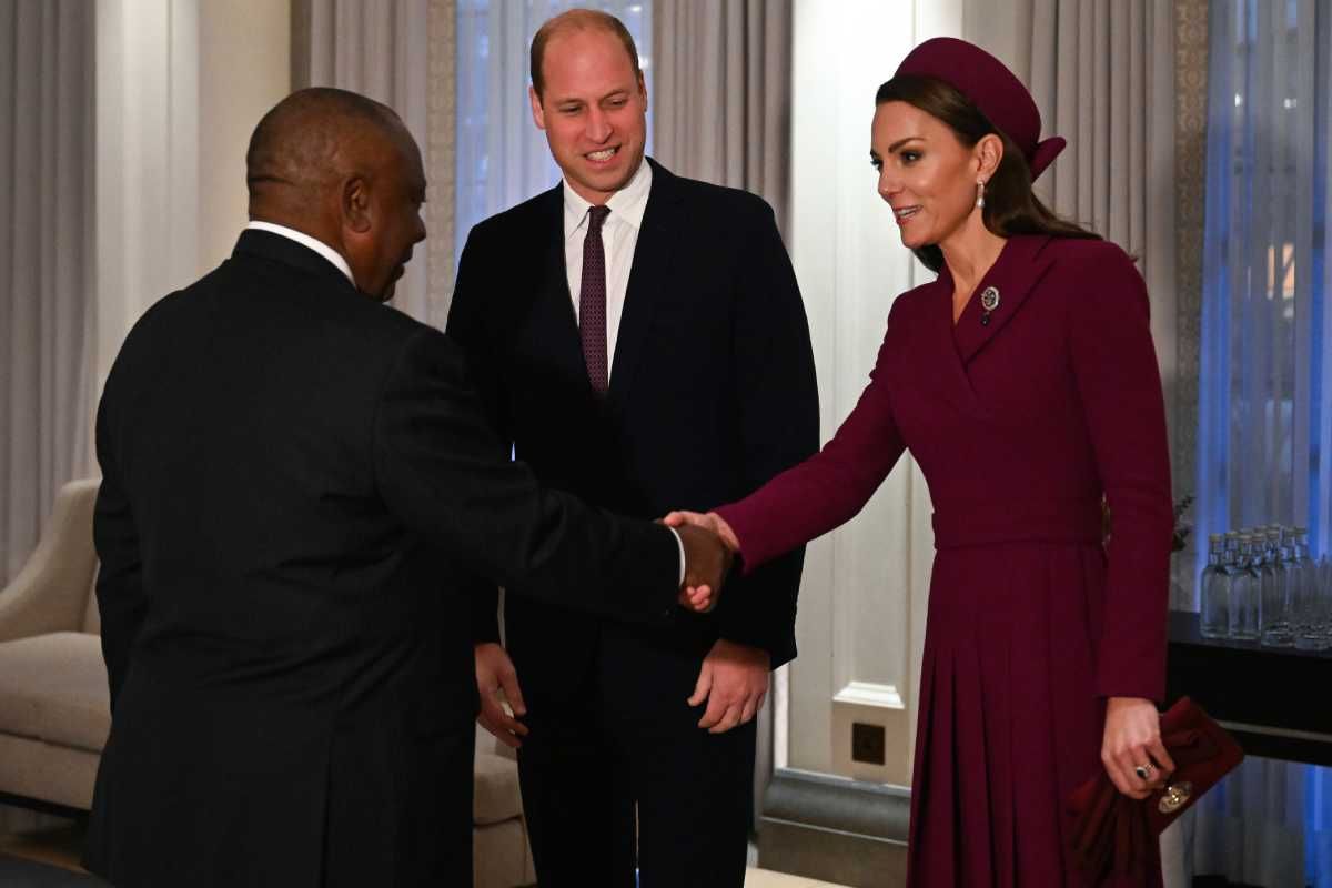 Kate Middleton en la primera visita de Estado