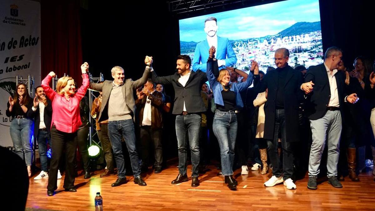 Los líderes de CC en Tenerife arropan a Jonathan Domínguez como candidato a la Alcaldía de La Laguna