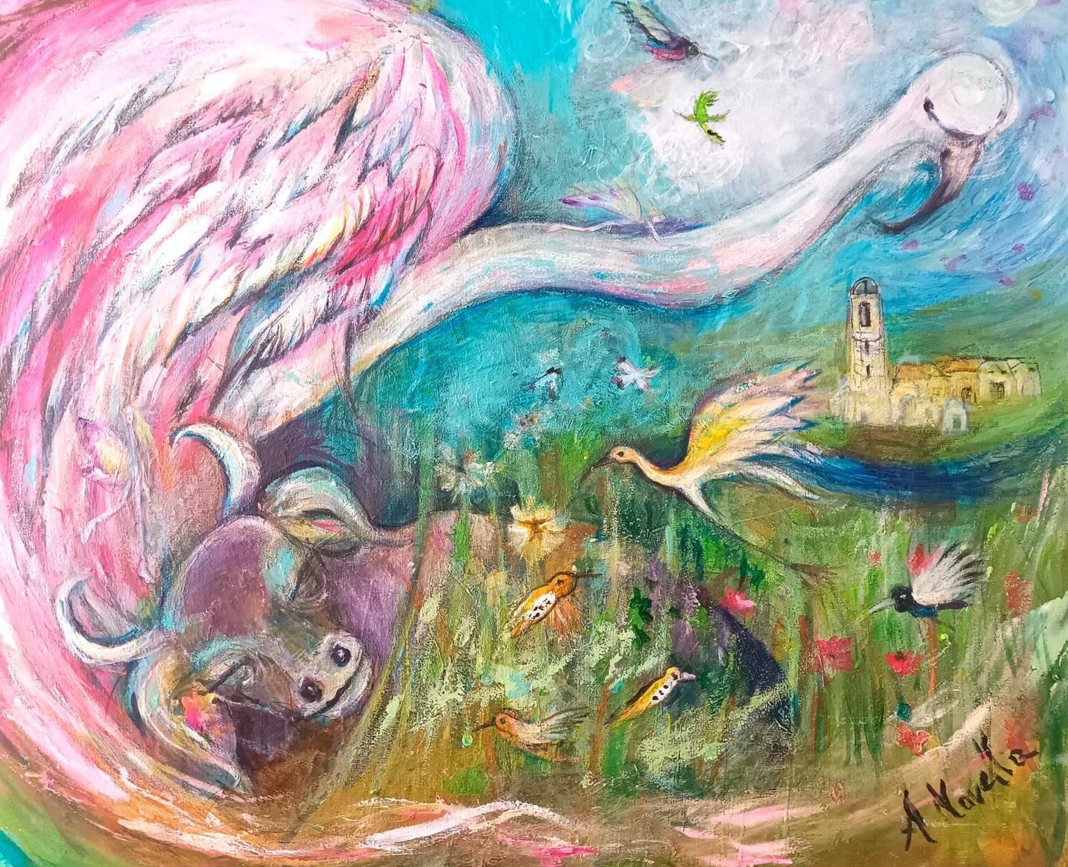 La peça 'Ocell de foc dels Aiguamolls, d'Ana Novella